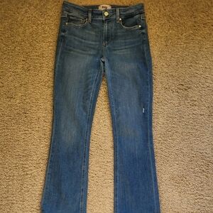 PAIGE Manhatten Style Women's Classic Light Blue Boot Cut Jeans 27